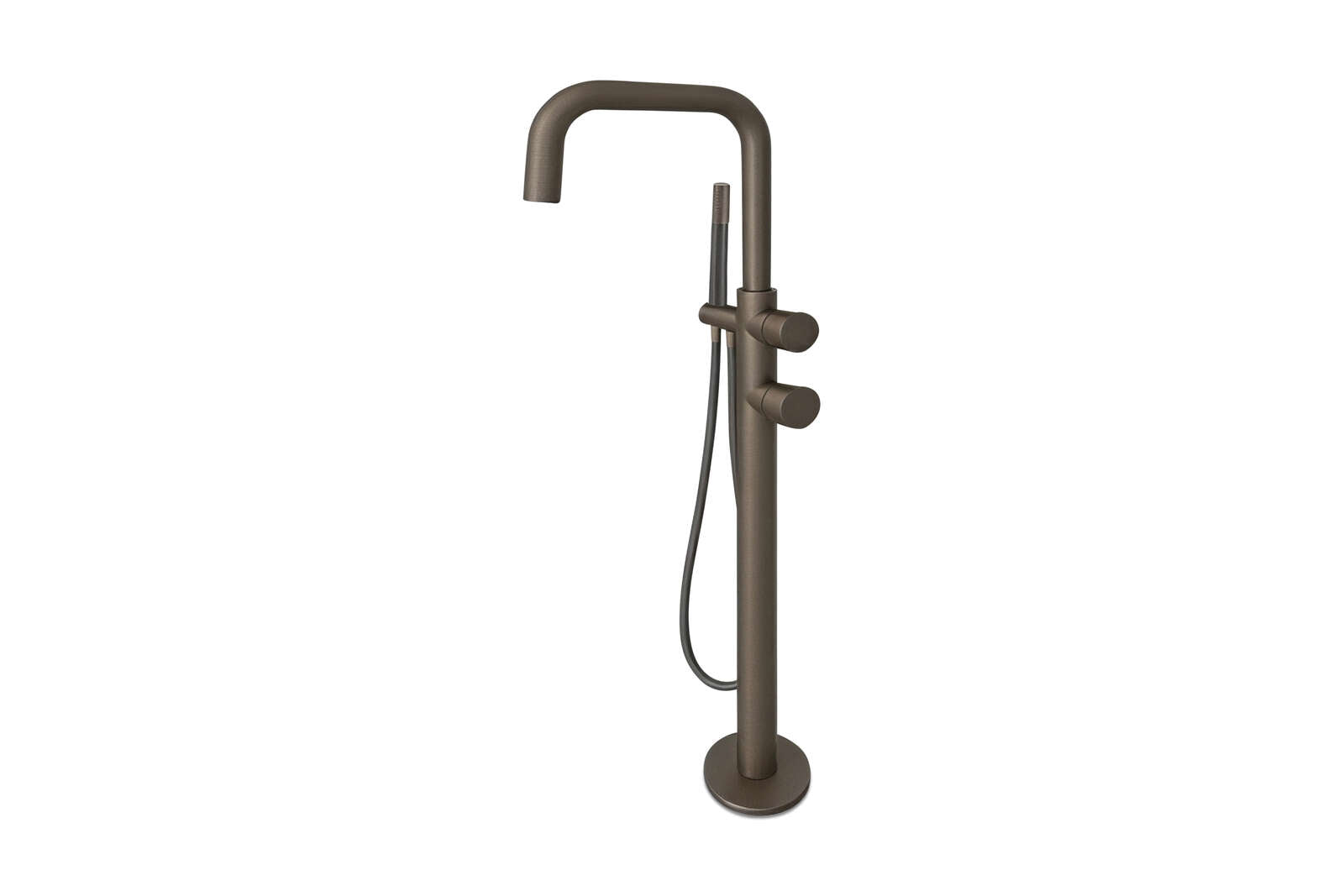 Lagoo - Como - Vrijstaande highflow badmengkraan (afbouwdeel) met mixer en handdouche (staaf) - Tuscany - CM3214TC