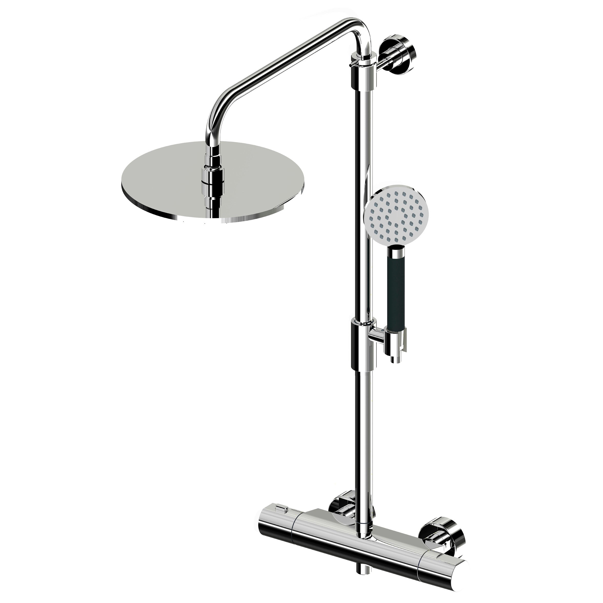 Lagoo - Como - Thermostatische douche set met hoofddouche (250 mm)  en handdouche (rond) - Chroom - CM5203CH