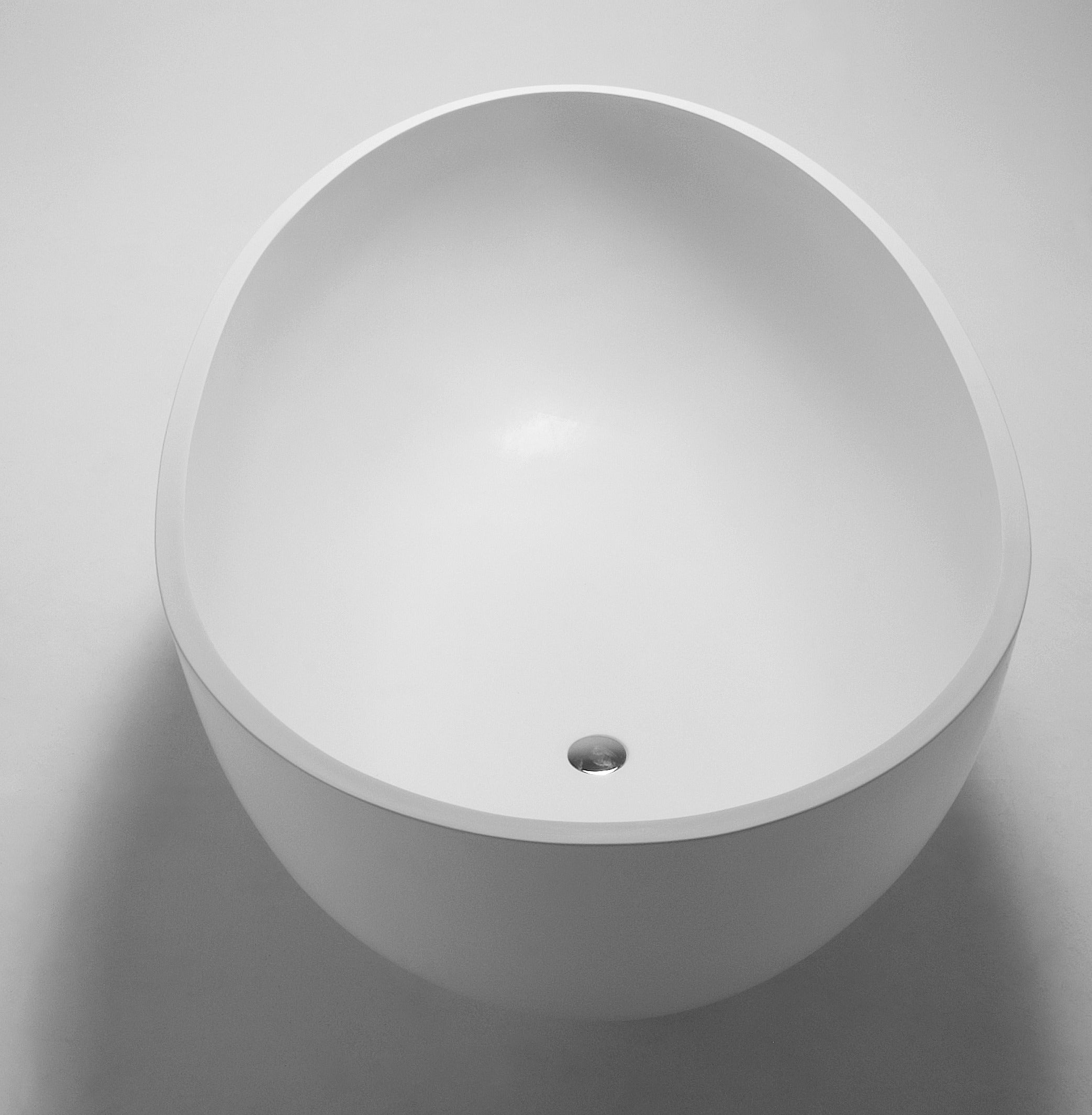 Arcqua - Max solid surface vrijstaand bad 170x98x51 mat wit