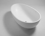Arcqua - Max solid surface vrijstaand bad 170x98x51 mat wit