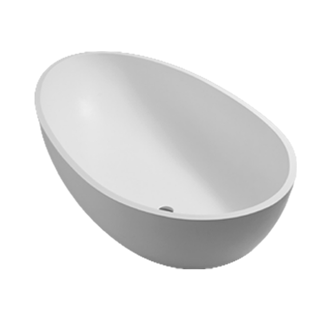 Arcqua - Max solid surface vrijstaand bad 170x98x51 mat wit