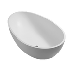 Arcqua - Max solid surface vrijstaand bad 170x98x51 mat wit