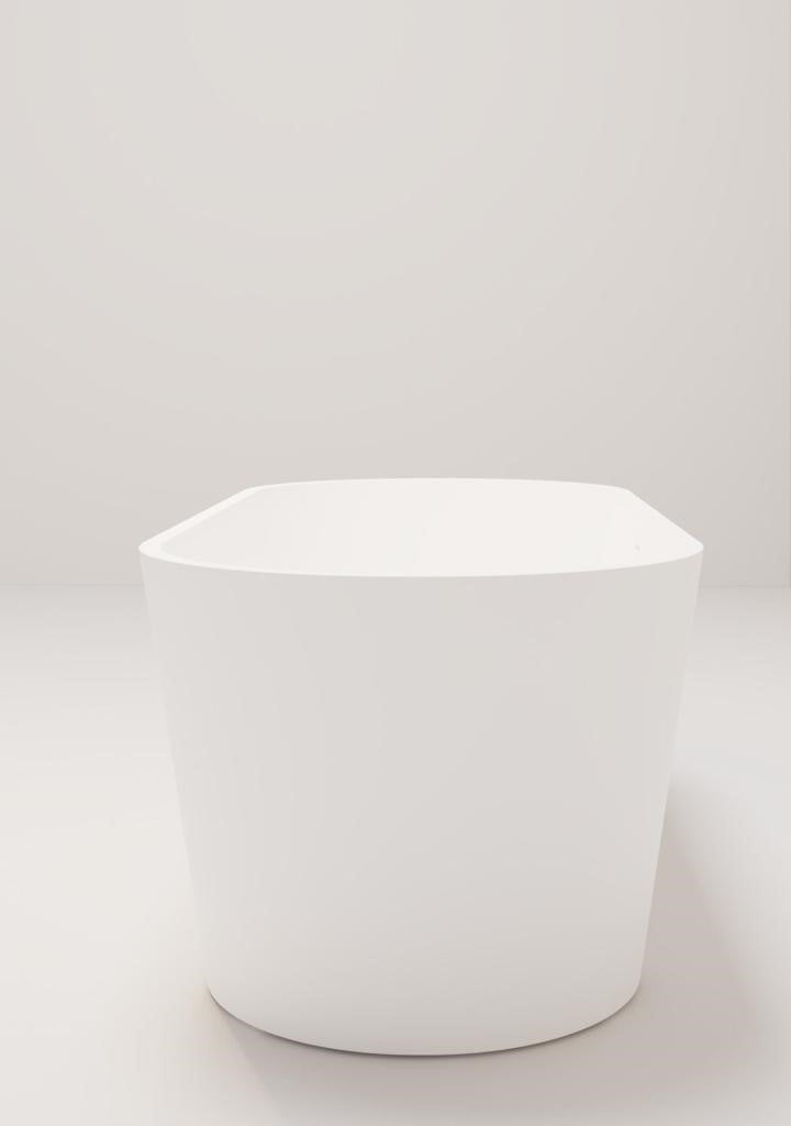 Arcqua - Evi solid surface vrijstaand ligbad 180x80x57 mat wit