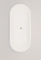 Arcqua - Evi solid surface vrijstaand ligbad 180x80x57 mat wit