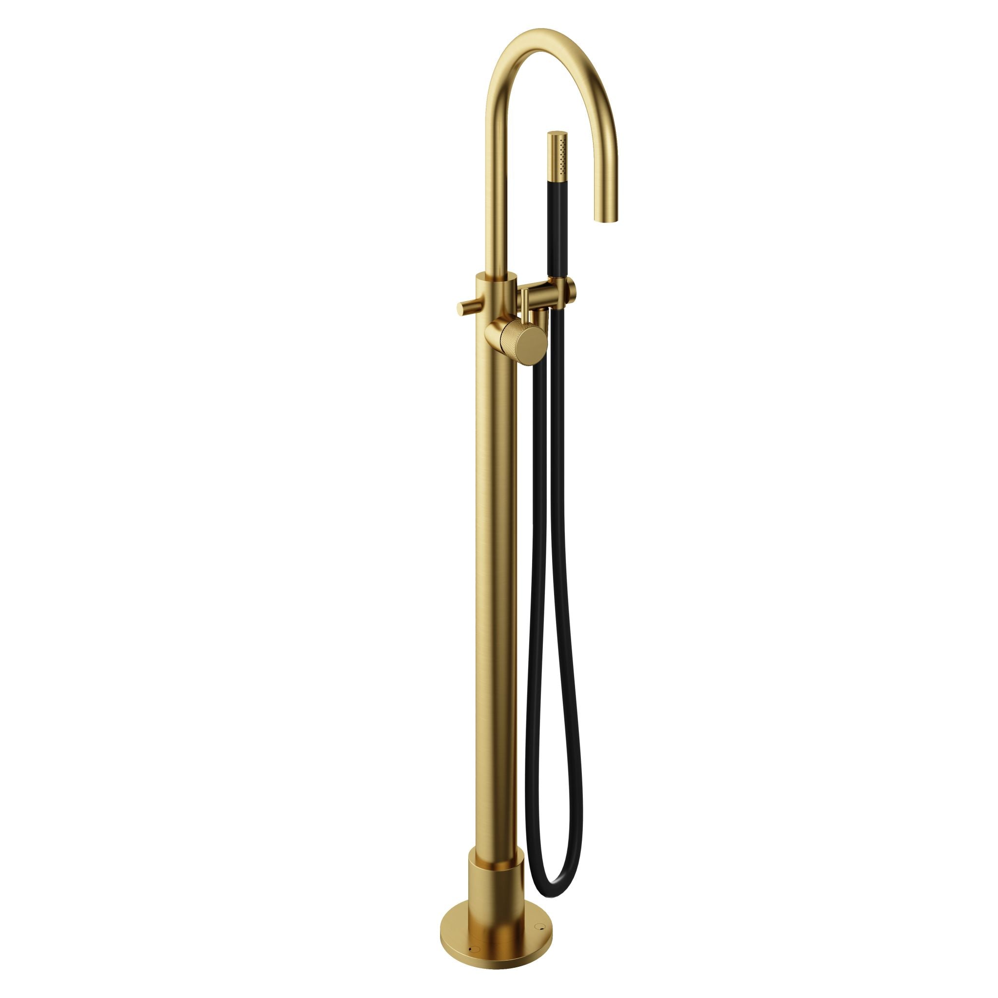 Hotbath Cobber X CX177EXT afbouwdeel voor vrijstaande badkraan - Geborsteld Messing PVD