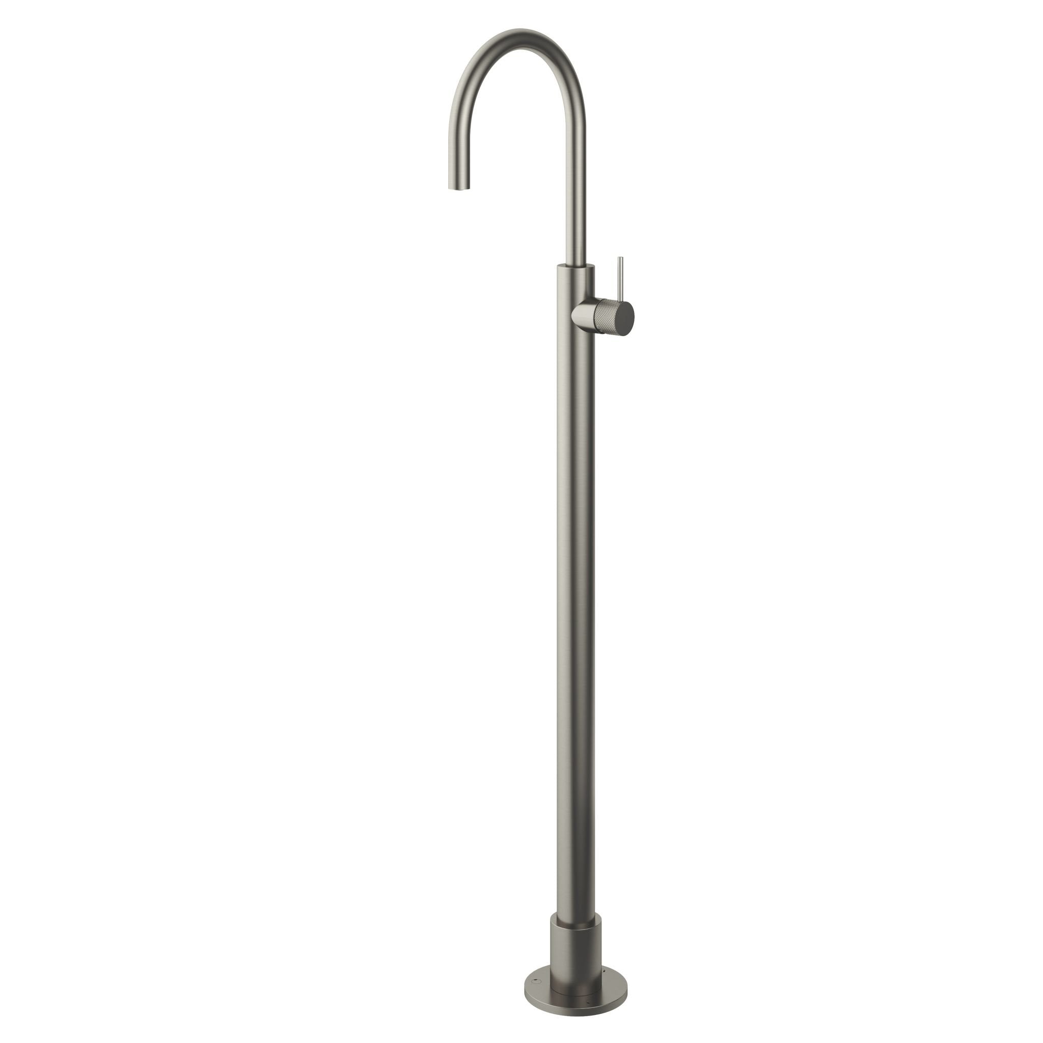 Hotbath Cobber X CX178W wastafelkraan vloermontage - Geborsteld Nikkel