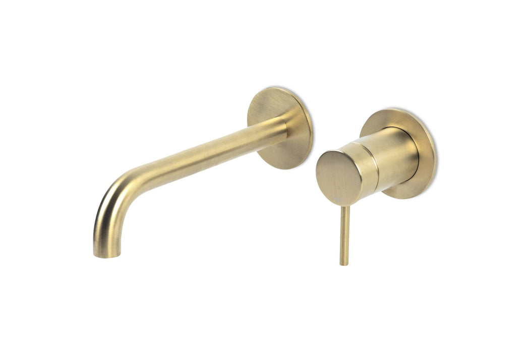 Lagoo - Garda - Inbouw wastafelmengkraan (afbouwdeel) met uitloop (19 cm)  - Geborsteld Champagne PVD - G1200-19PG