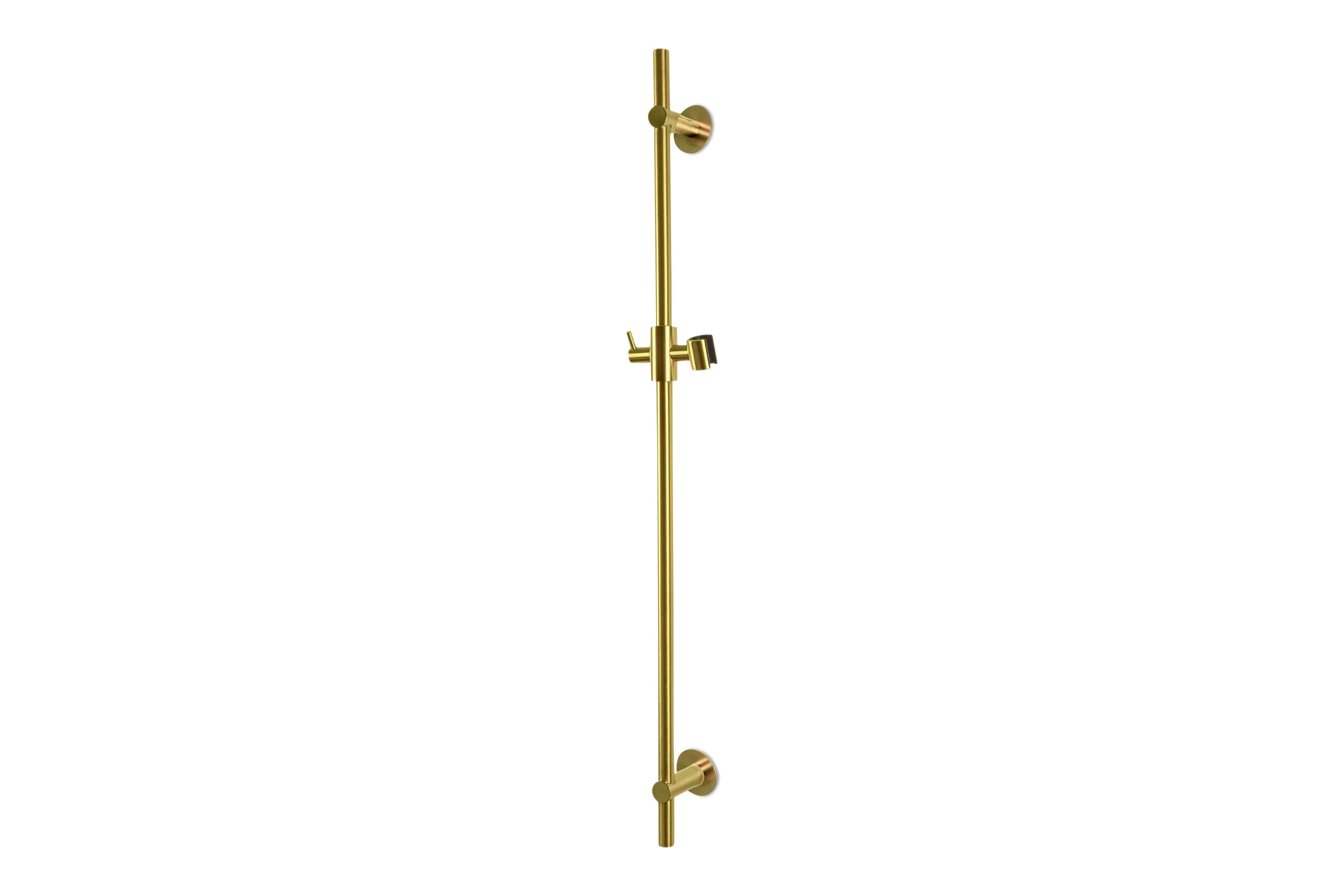 Lagoo - Garda - Glijstang (messing) (90 cm) met geïntegreerde wateruitlaat - Geborsteld Messing PVD - G2130BB