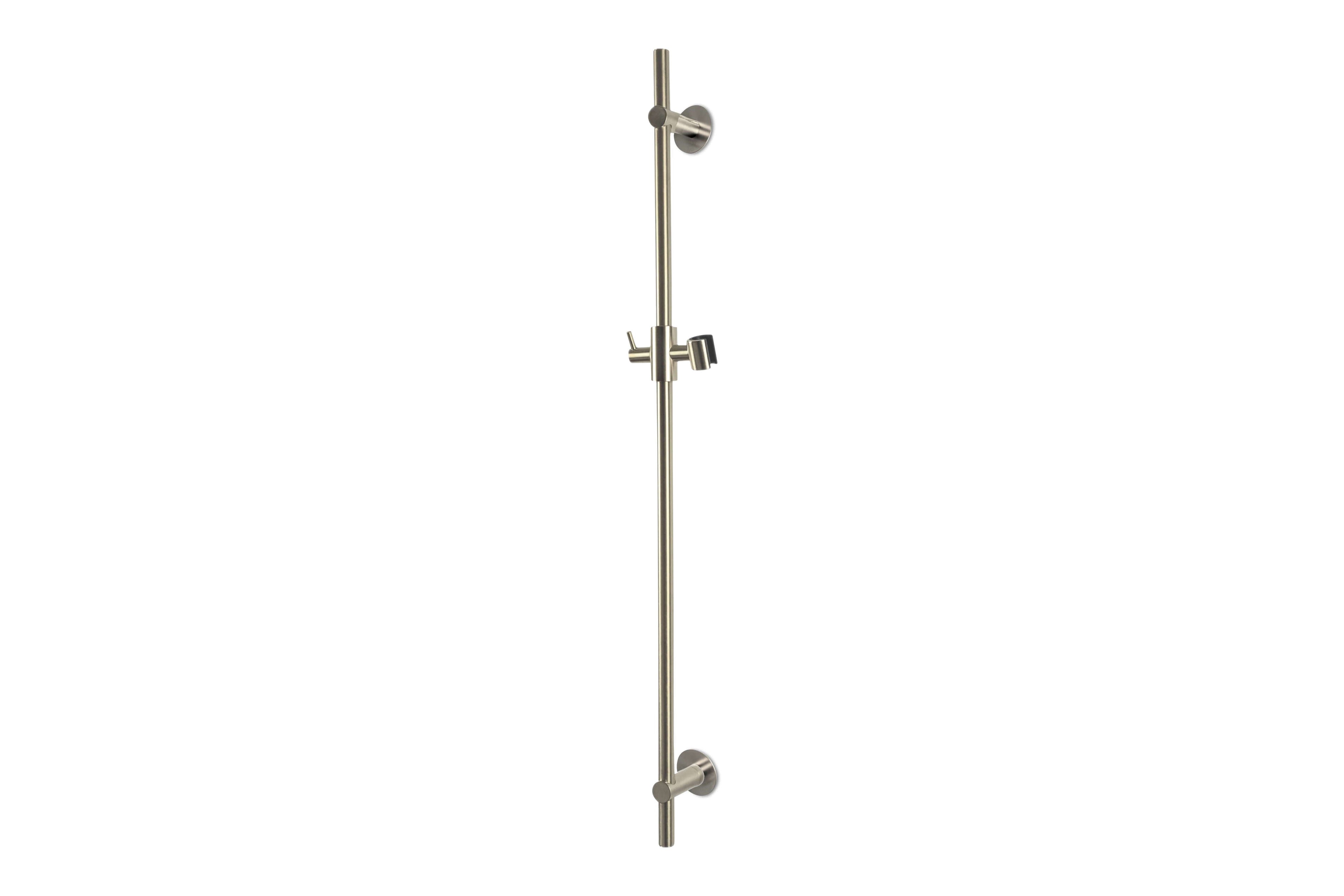Lagoo - Garda - Glijstang (messing) (90 cm) met geïntegreerde wateruitlaat - Geborsteld Nikkel - G2130BN