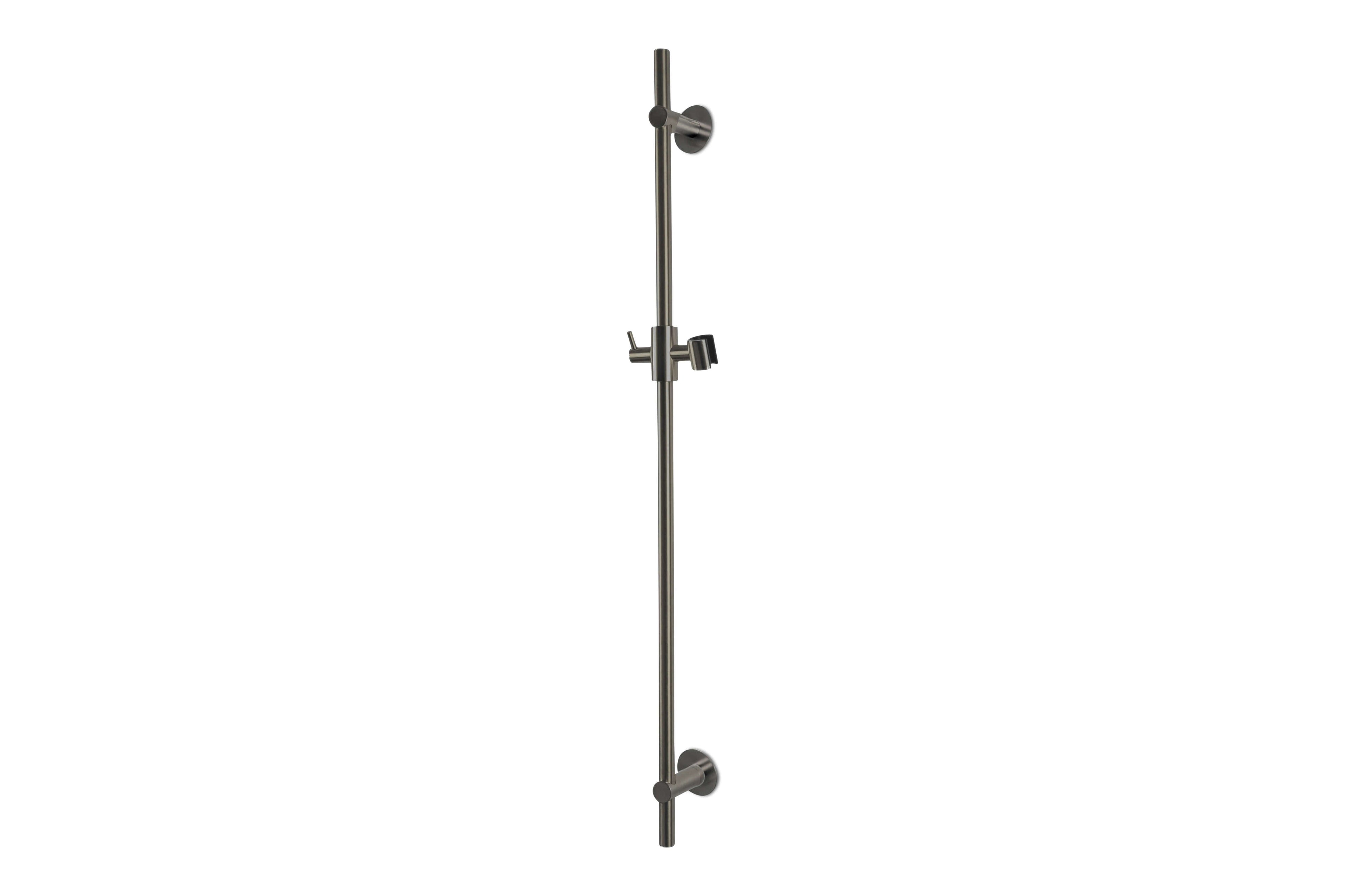 Lagoo - Garda - Glijstang (messing) (90 cm) met geïntegreerde wateruitlaat - Geborsteld Gun Metal PVD - G2130GM