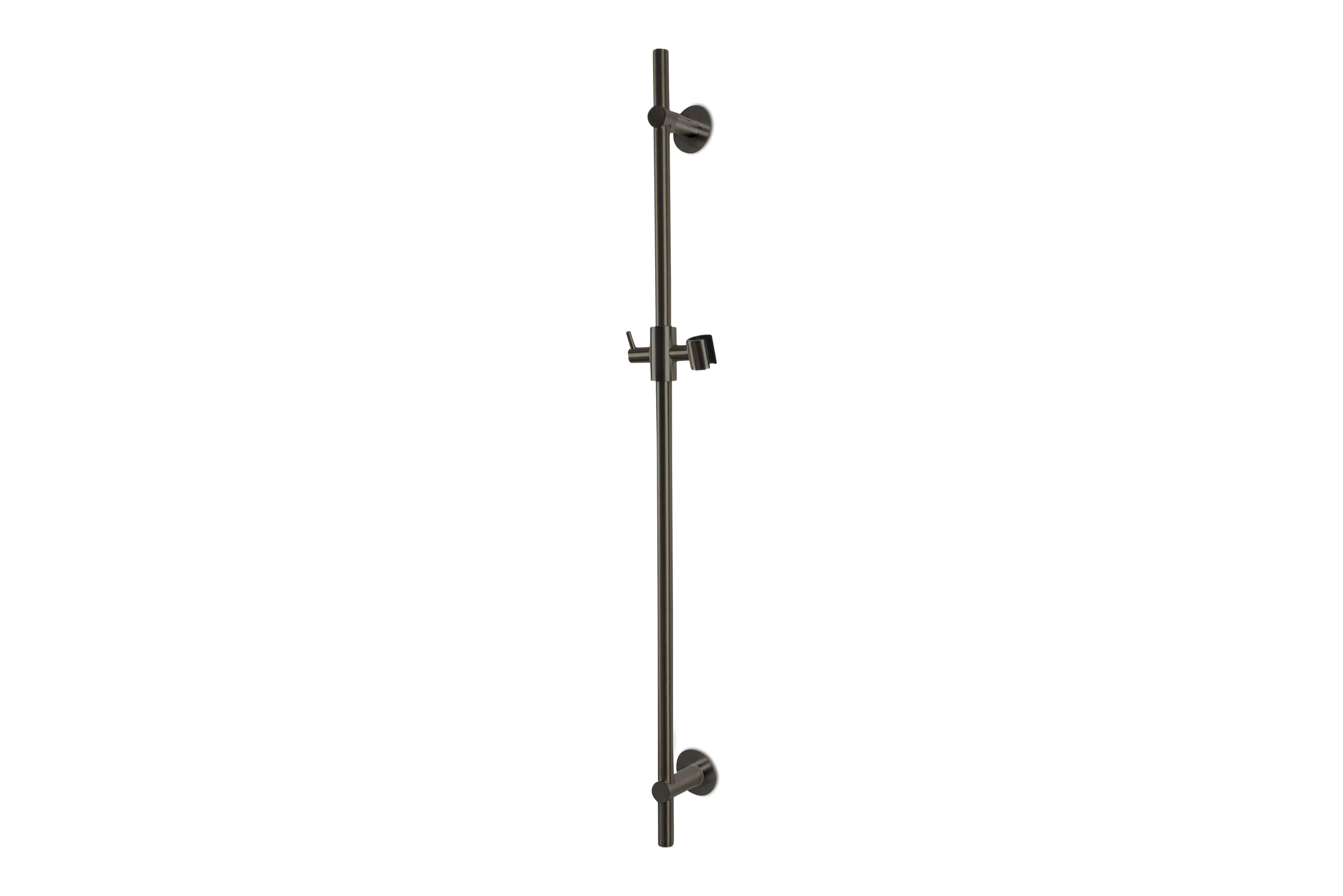 Lagoo - Garda - Glijstang (messing) (90 cm) met geïntegreerde wateruitlaat - Mat Zwart - G2130MB