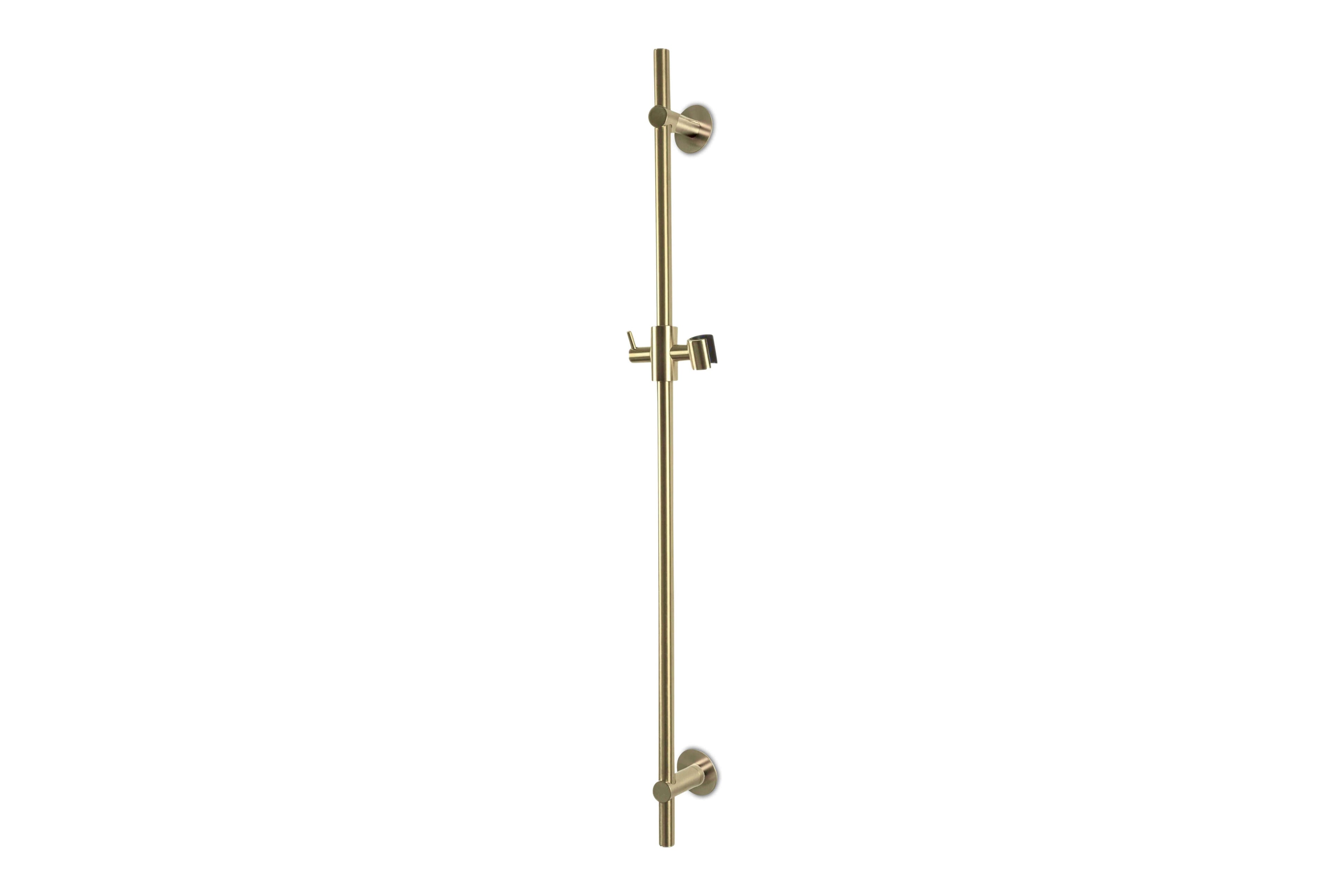 Lagoo - Garda - Glijstang (messing) (90 cm) met geïntegreerde wateruitlaat - Geborsteld Champagne PVD - G2130PG