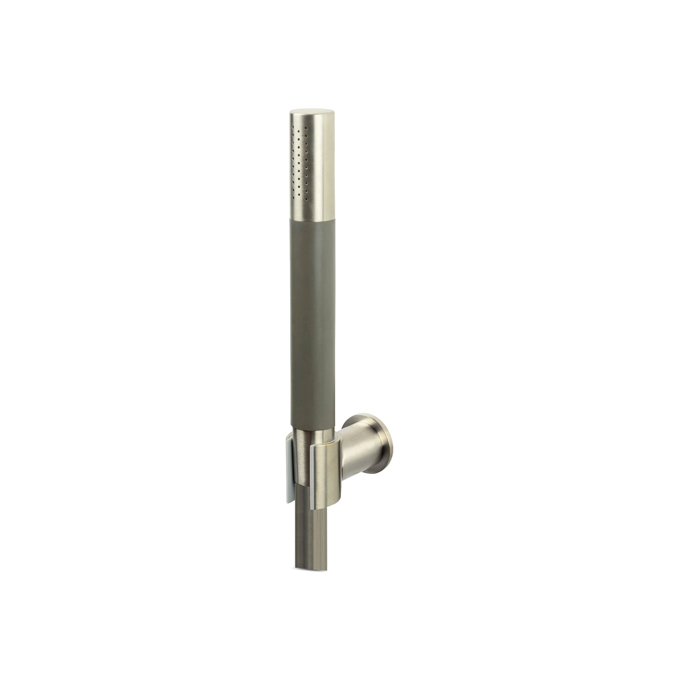 Lagoo - Garda - Handdouchehouder met handdouche (staaf) en doucheslang (150 cm) - Geborsteld Nikkel - G2140BN