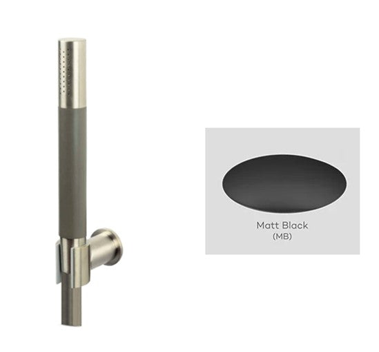 Lagoo - Garda - Handdouchehouder met handdouche (staaf) en doucheslang (150 cm) - Mat Zwart - G2140MB