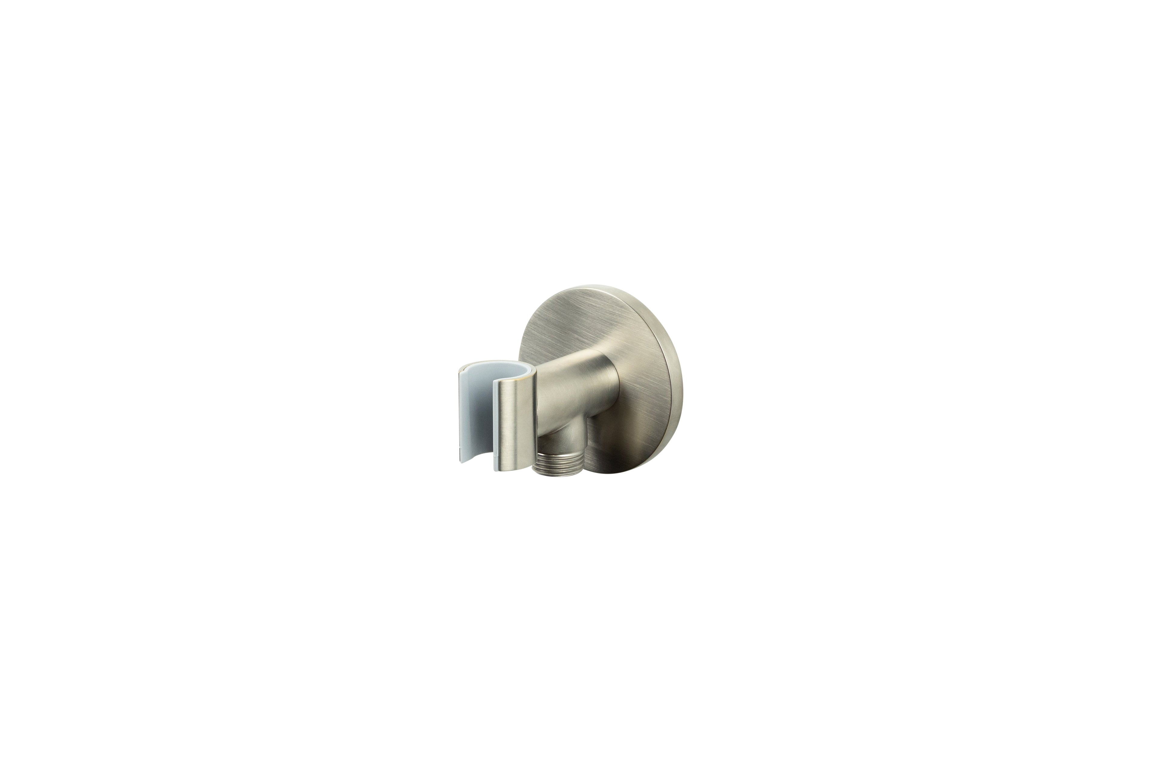 Lagoo - Garda - Handdouchehouder + wanduitlaat - Geborsteld Nikkel - G2244BN