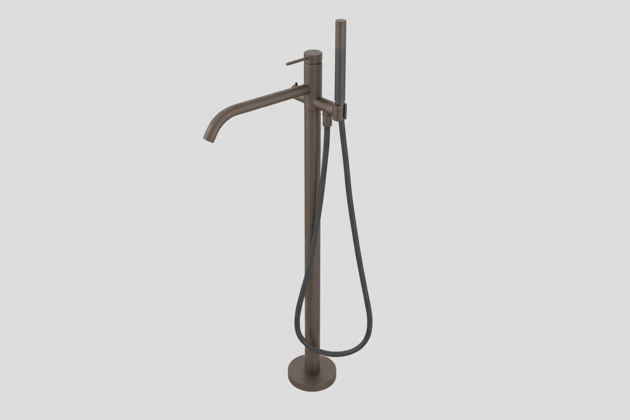 Lagoo - Garda - Vrijstaande badmengkraan (afbouwdeel) met onafhankelijke mixer, handdouche (staaf), doucheslang (150 cm)  - Tuscany - G3204TC