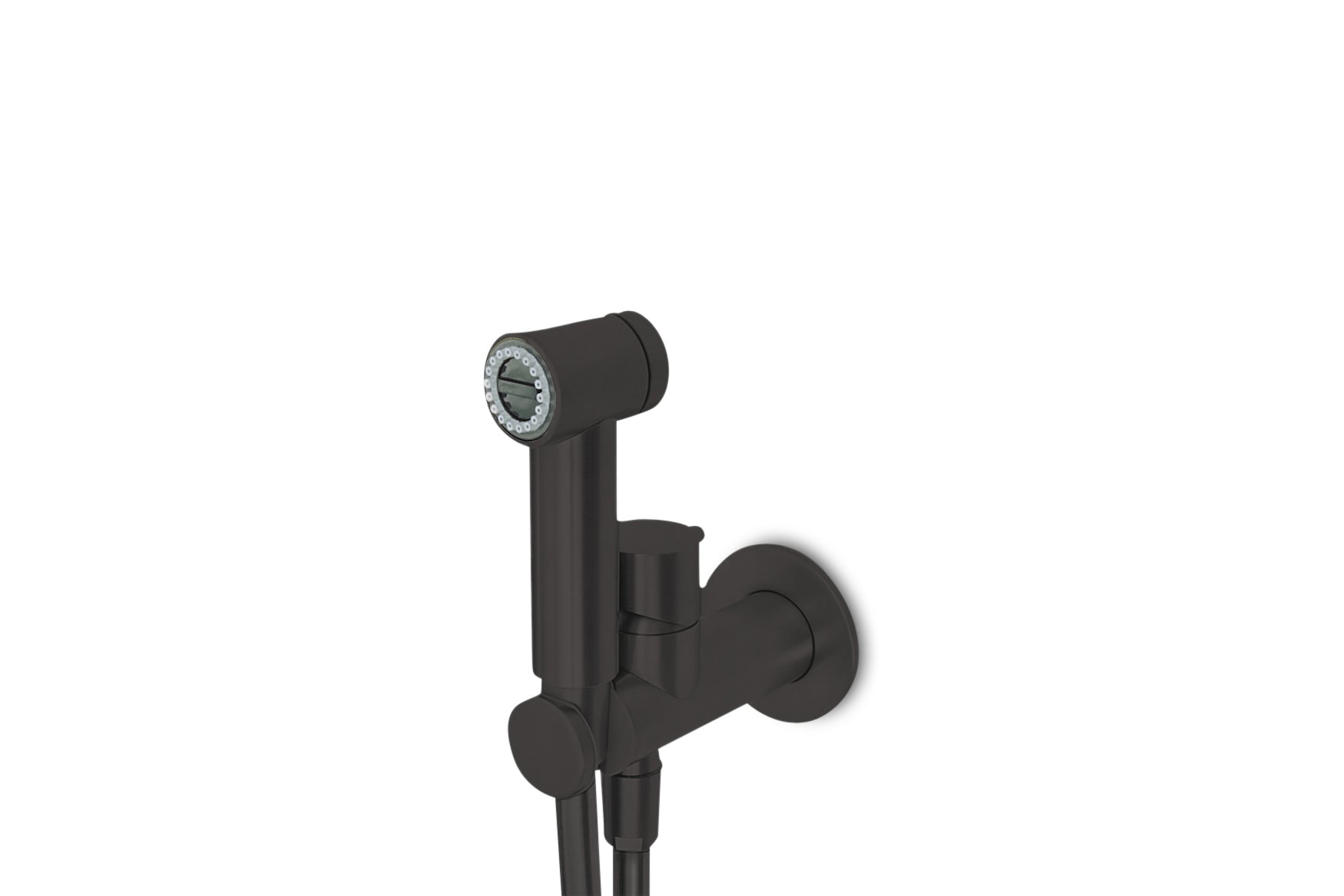 Lagoo - Garda - Bidetmengkraan met douche en houder - Mat Zwart - G4200MB