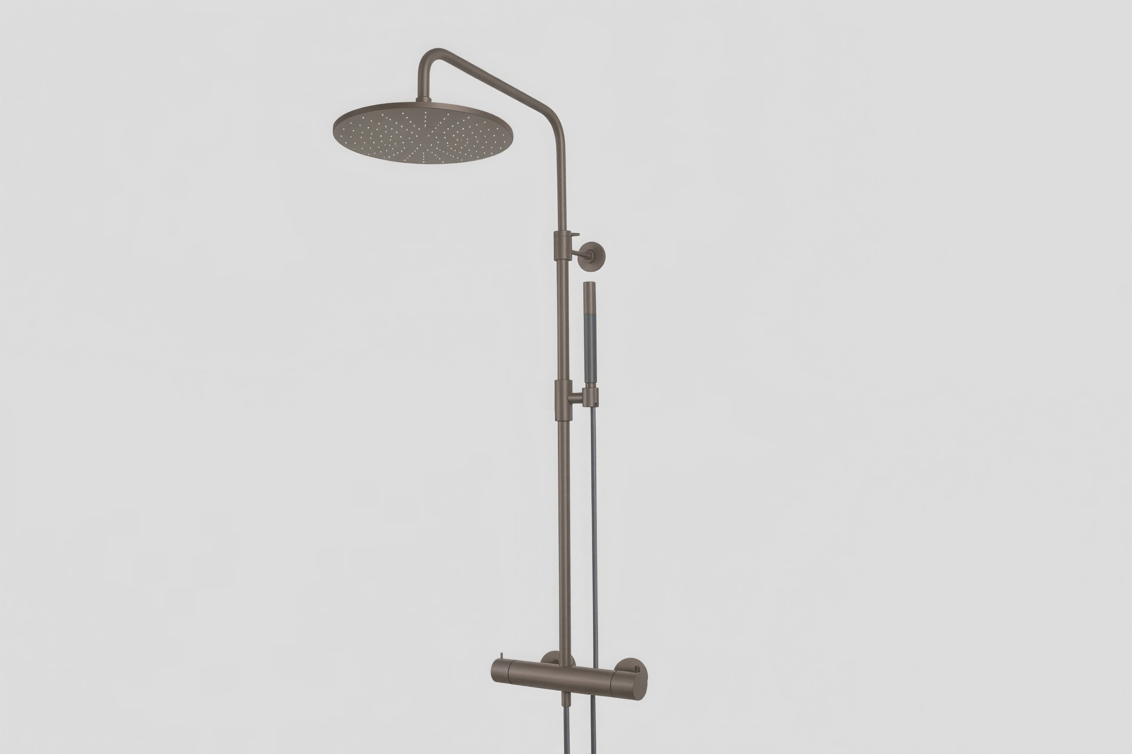 Lagoo - Garda - Thermostatische douche set met 2-weg omstel en hoofddouche (250 mm) en handdouche - Tuscany - G5201TC