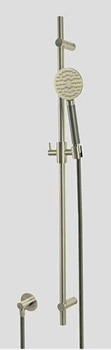 Lagoo - Garda - Glijstang (messing)  met wanduitlaat, handdouche (rond) en doucheslang - Chroom - G5212CH