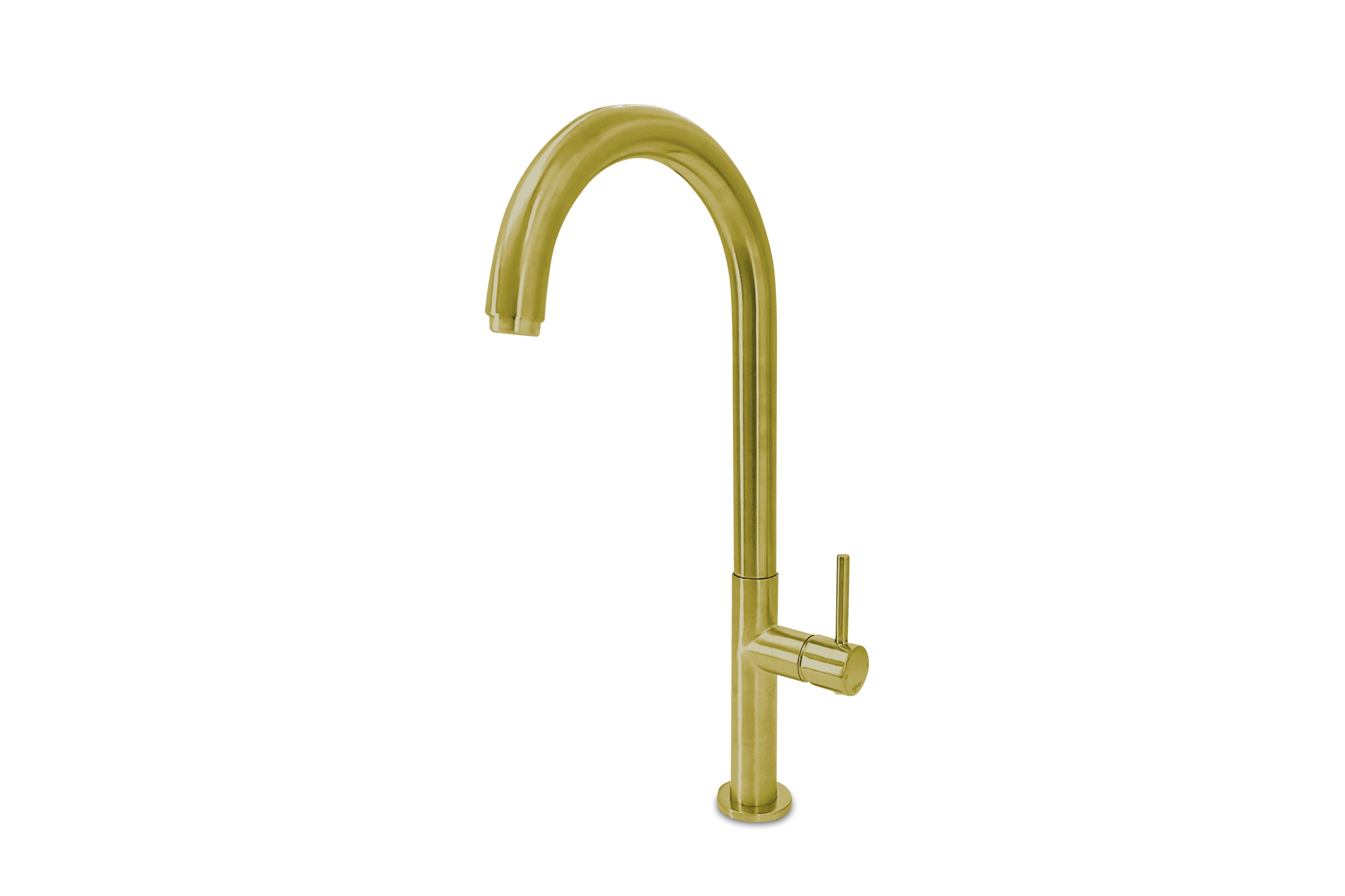 Lagoo - Garda - Keukenmengkraan met draaibare uitloop (rond) - Geborsteld Messing PVD - G7000BB