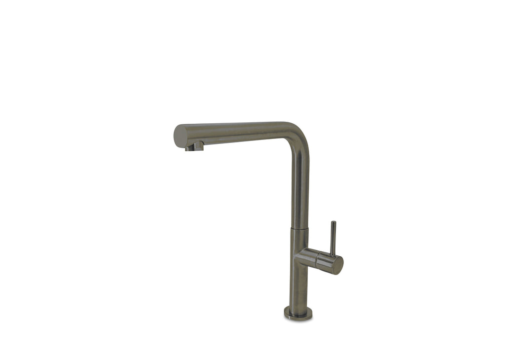 Lagoo - Garda - Keukenmengkraan met draaibare uitloop (recht) - Geborsteld Gun Metal PVD - G7002GM