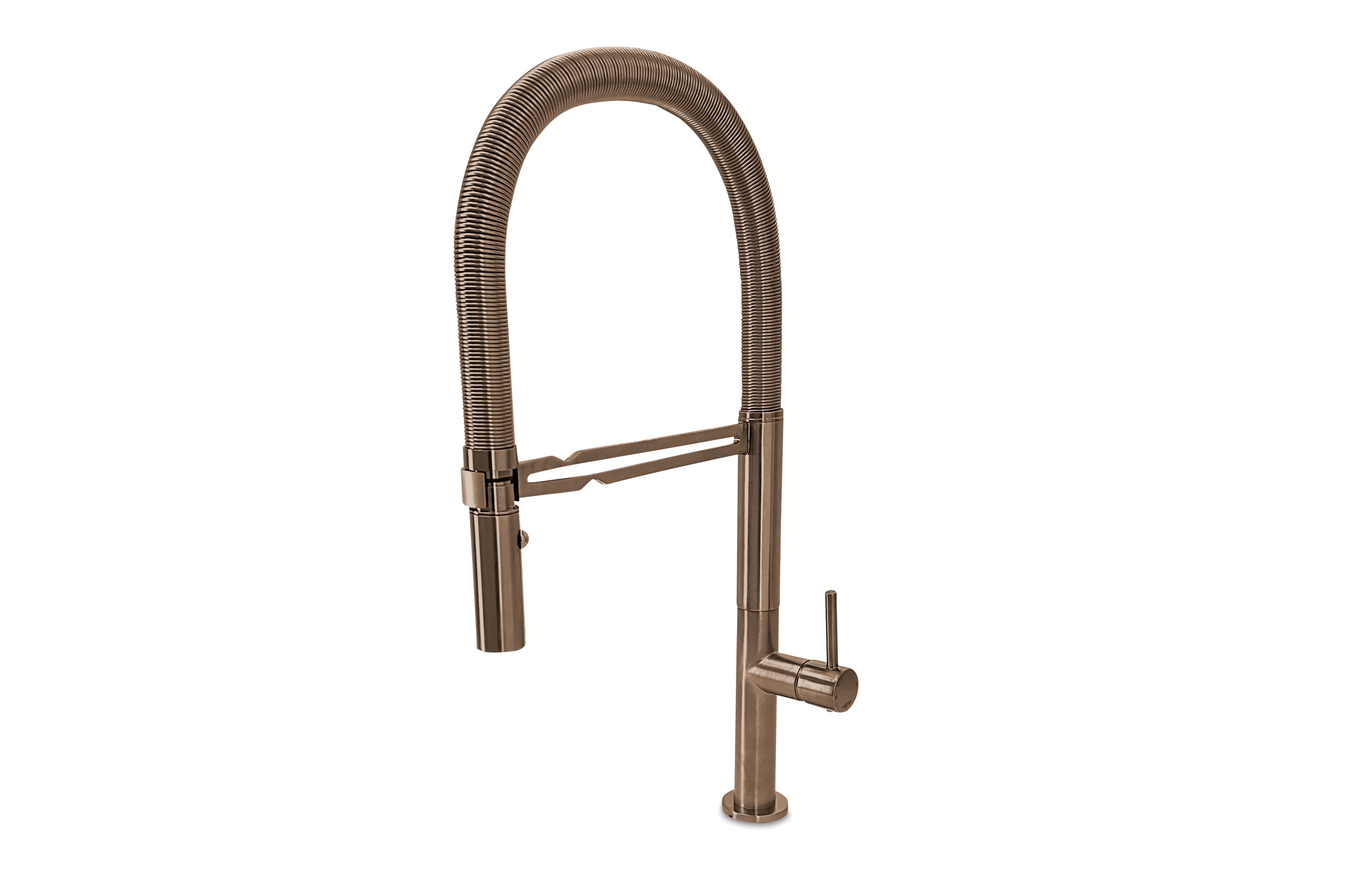 Lagoo - Garda - Keukenmengkraan met flexibele uitneembare handdouche - Geborsteld Koper PVD - G7008BK