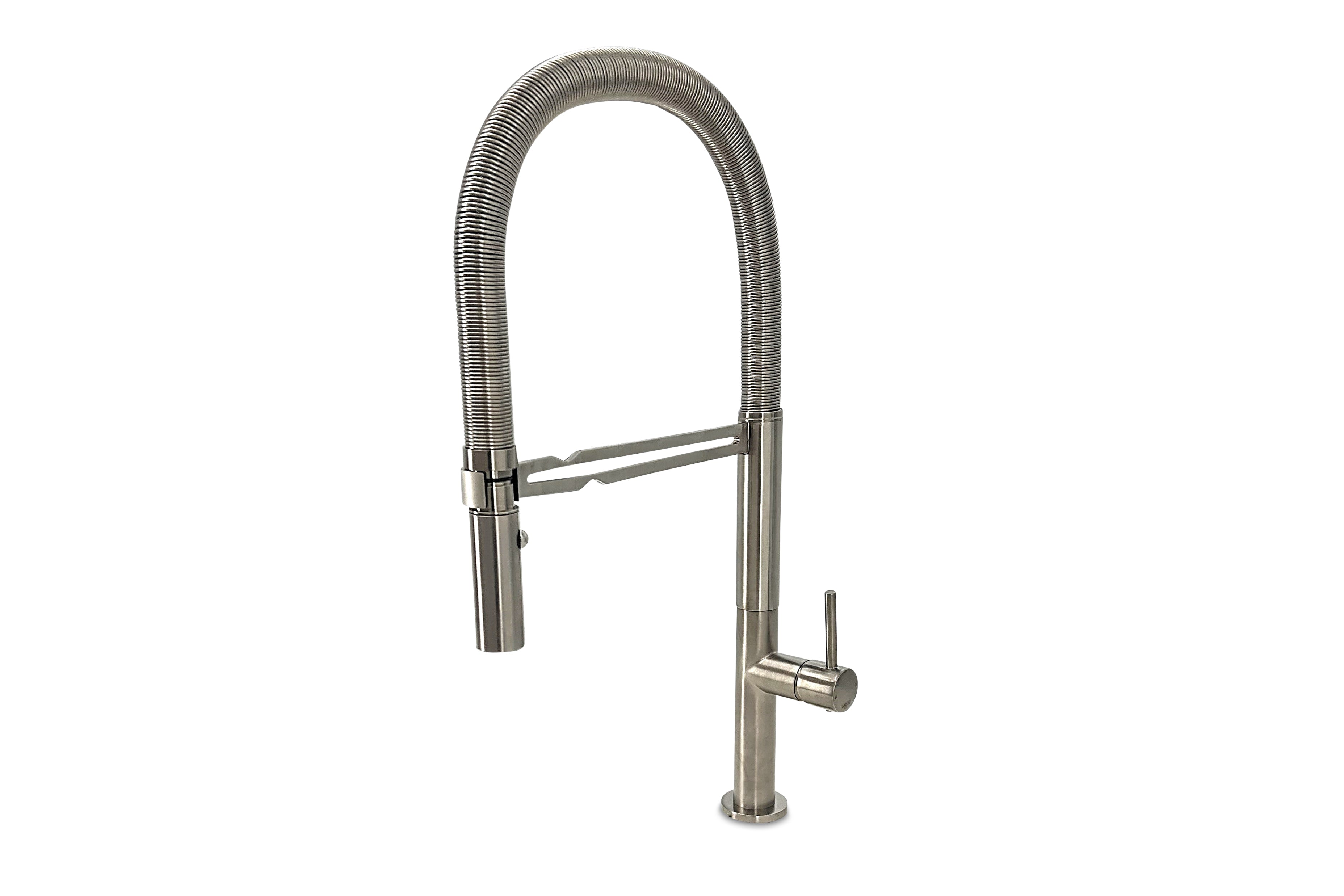 Lagoo - Garda - Keukenmengkraan met flexibele uitneembare handdouche - Geborsteld Nikkel - G7008BN
