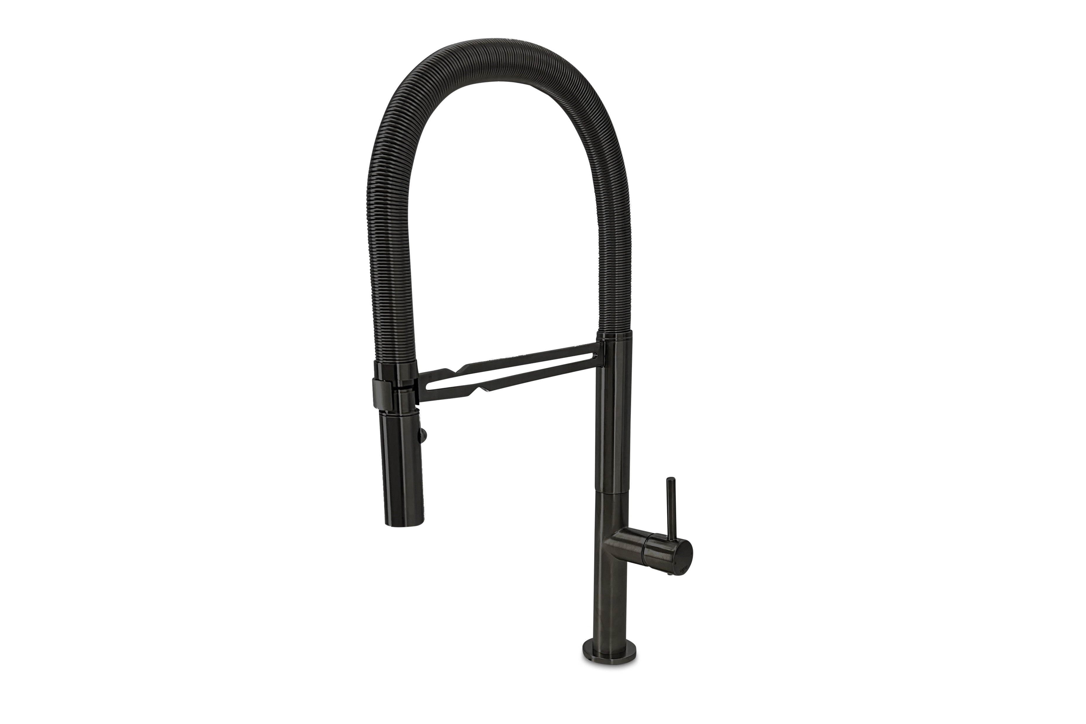 Lagoo - Garda - Keukenmengkraan met flexibele uitneembare handdouche - Mat Zwart - G7008MB