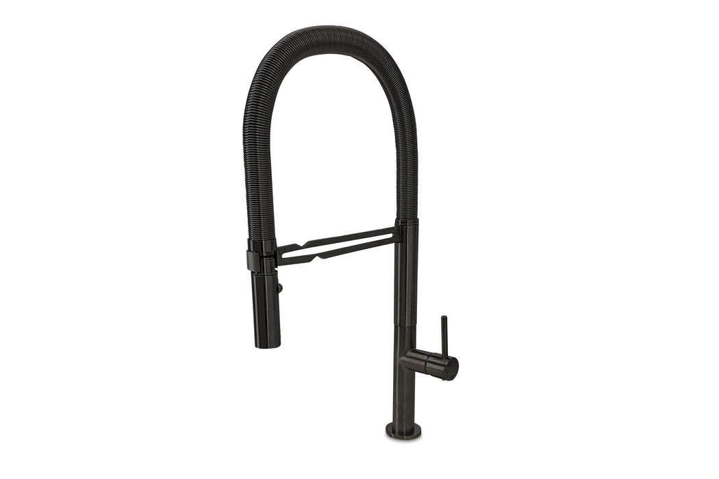 Lagoo - Garda - Keukenmengkraan met flexibele uitneembare handdouche - Mat Zwart - G7008MB