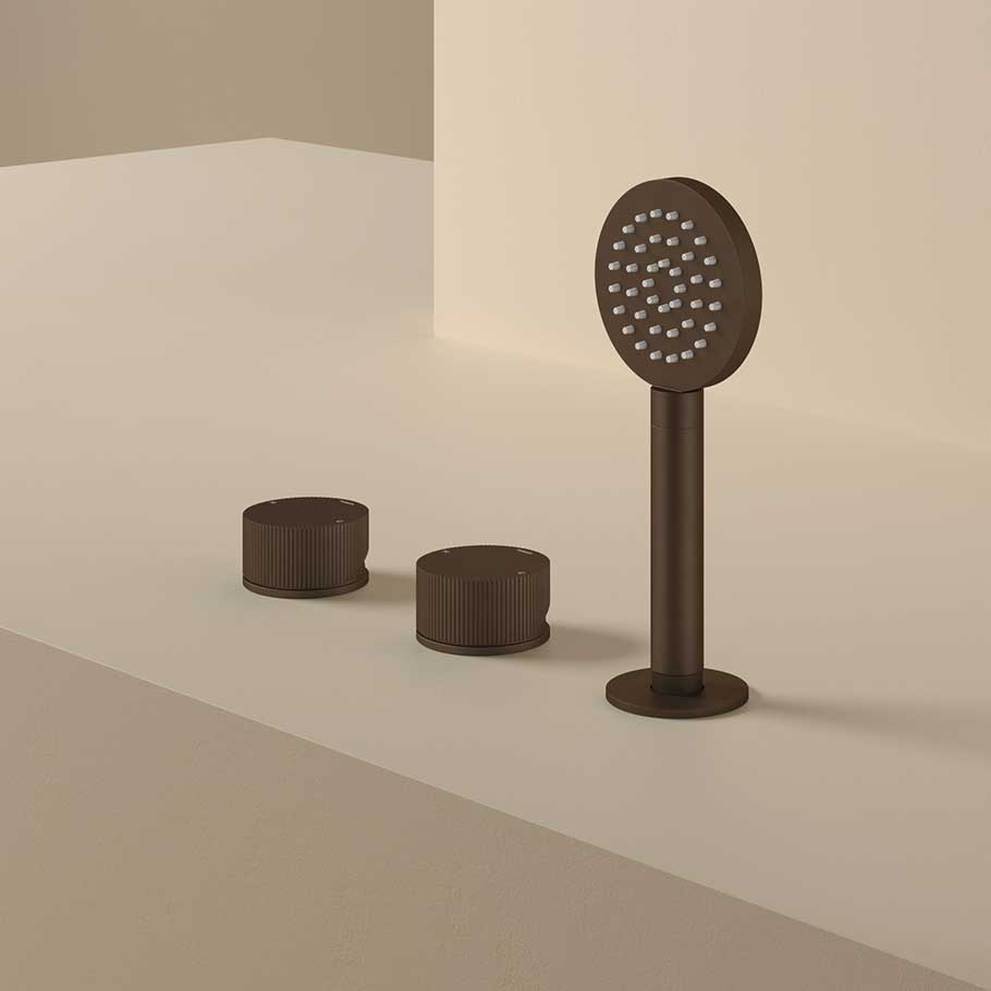 Hotbath Guy Row GY075R 3-gats badrandcombinatie - Tuscan Bronze