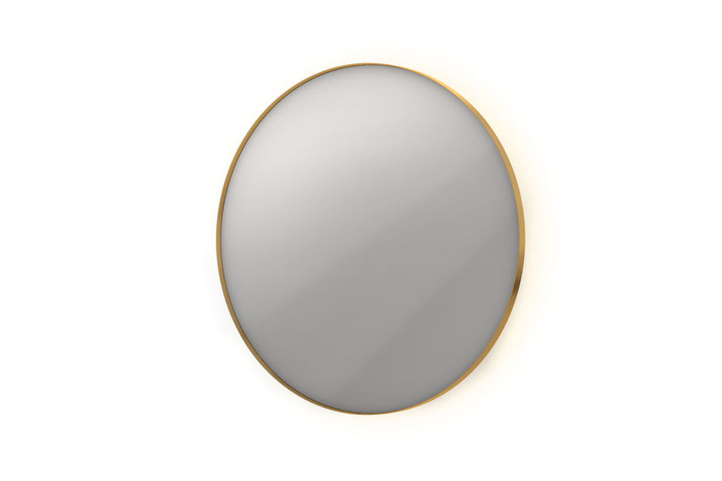Ink SP17 spiegel rond 80cm met kader - indirect LED verlichting rondom - geborsteld mat goud - 8408577