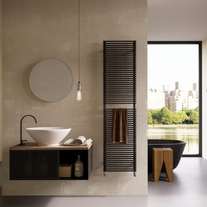 Instamat Plein Elektrische radiator - 500W - 101,6x40cm - Mat Zwart -  PL100.40EK01