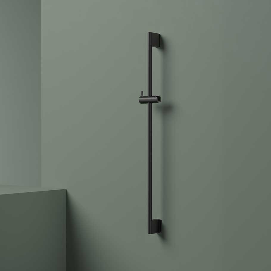 Hotbath Mate M306 glijstang 90cm ABS kunststof - Geborsteld Zwart PVD