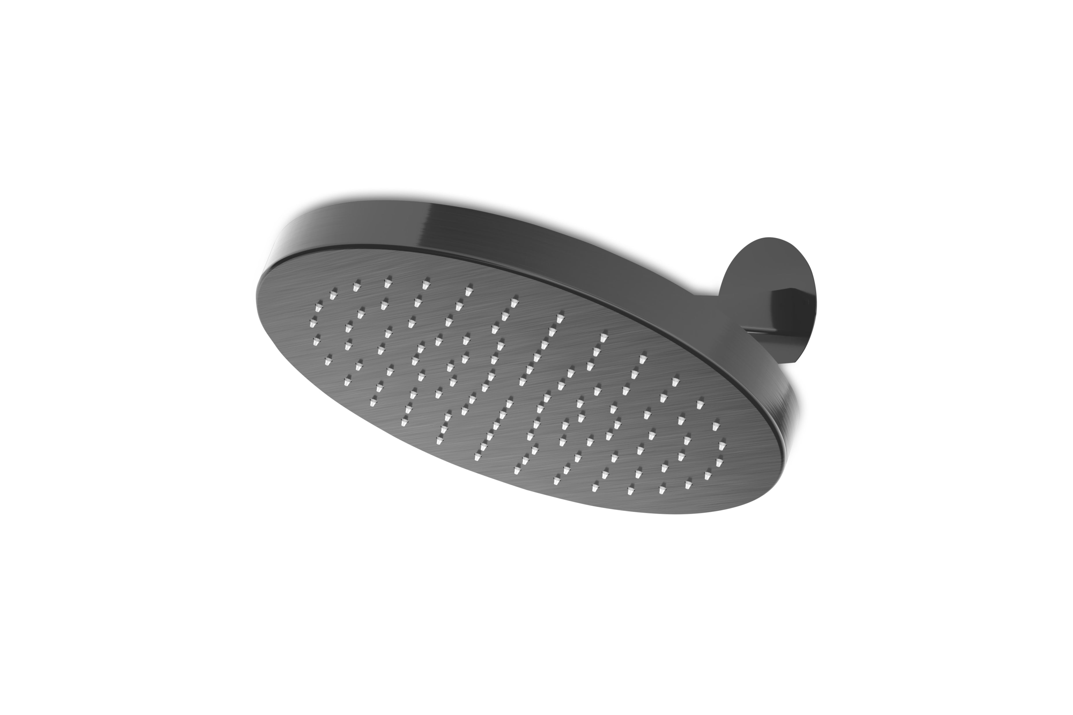 Lagoo - Nesso - Hoofddouche (30 mm | Ø325) met geintegreerde wandarm - Geborsteld Gun Metal PVD - N8140GM