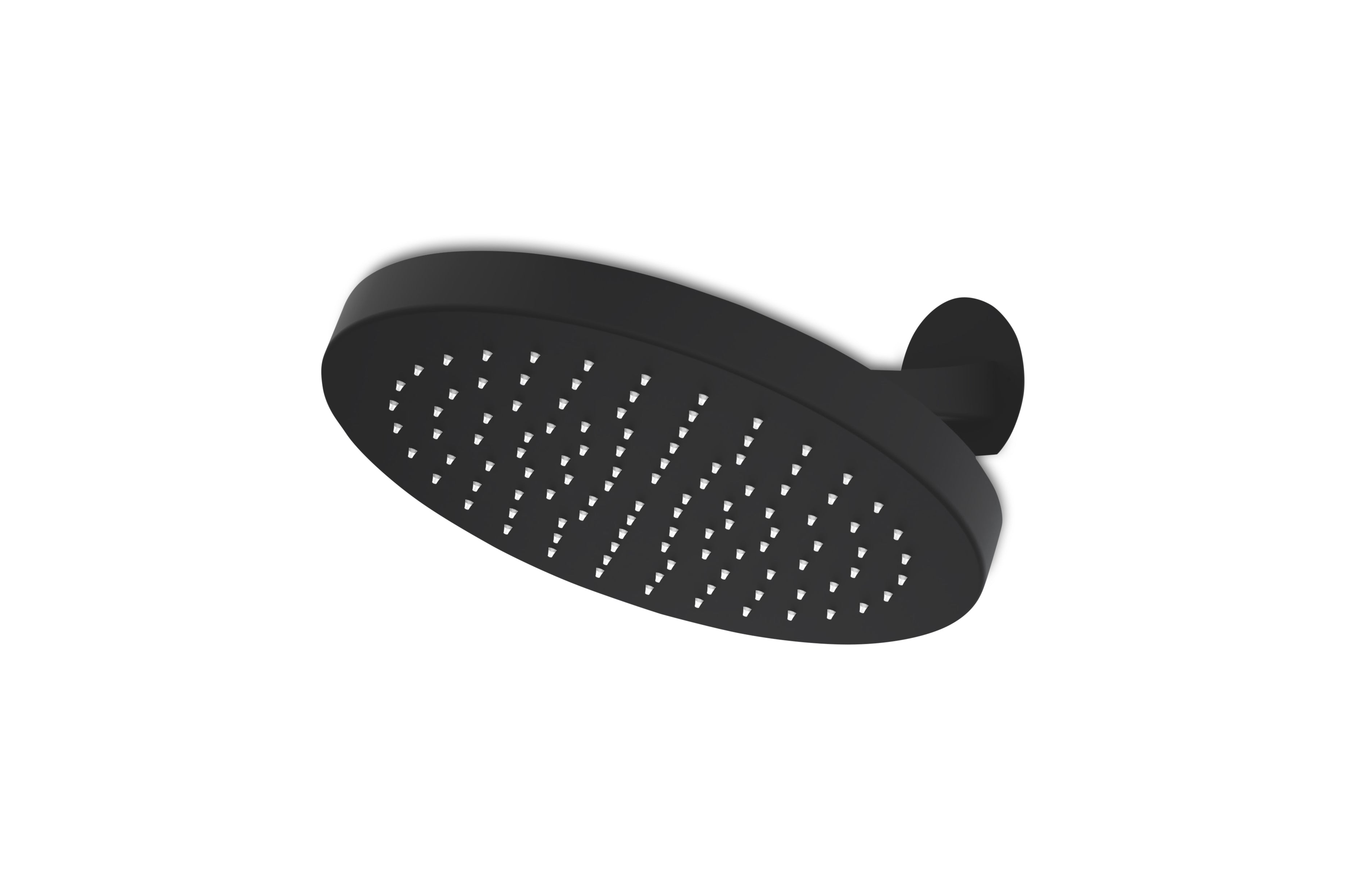 Lagoo - Nesso - Hoofddouche (30 mm | Ø325) met geintegreerde wandarm - Mat Zwart - N8140MB