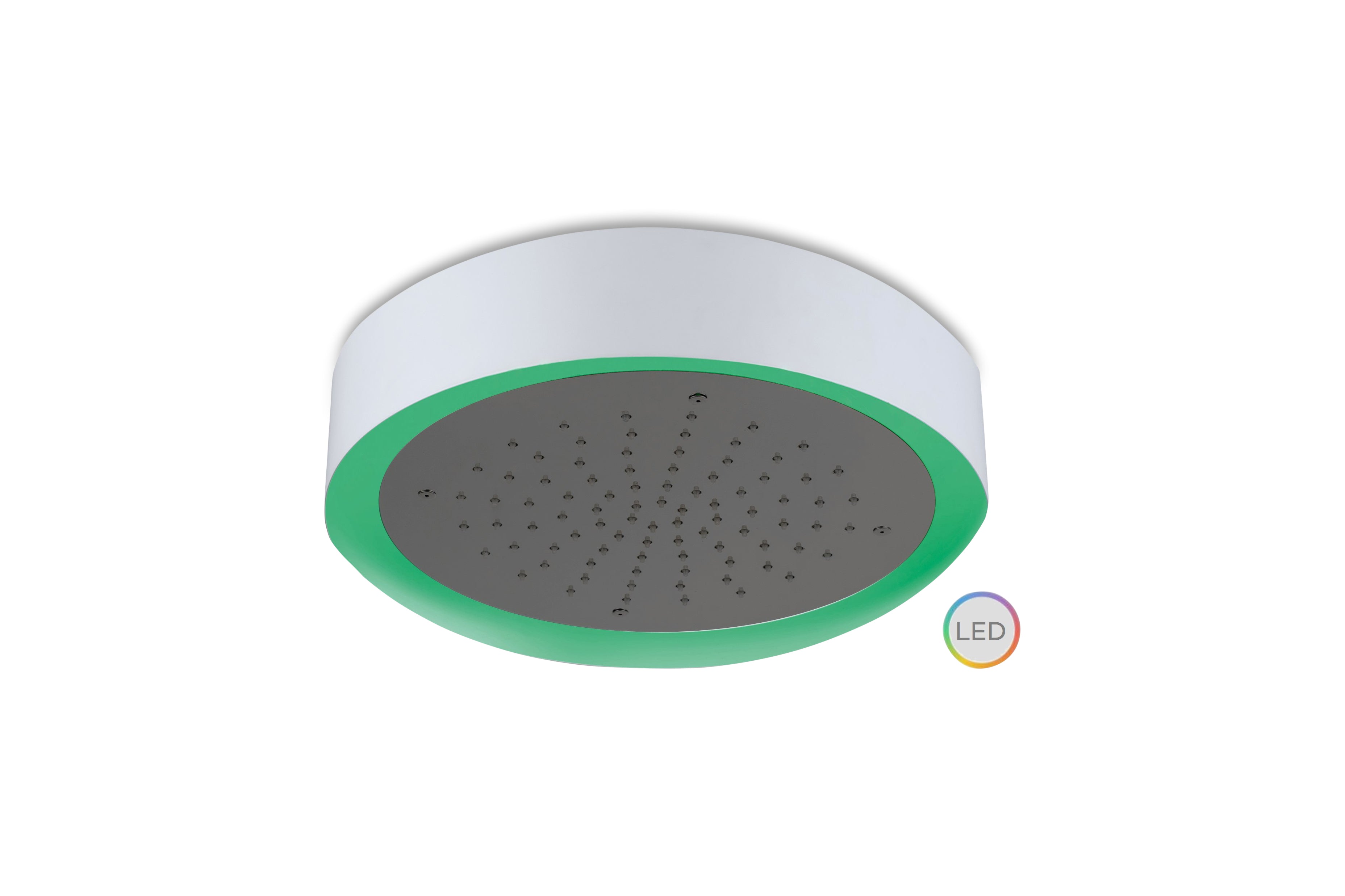 Lagoo - Nesso - Hoofddouche 'Light Ring' (Ø200) met multi color LED, incl. afstandsbediening - Geborsteld Gun Metal PVD - N8170GM