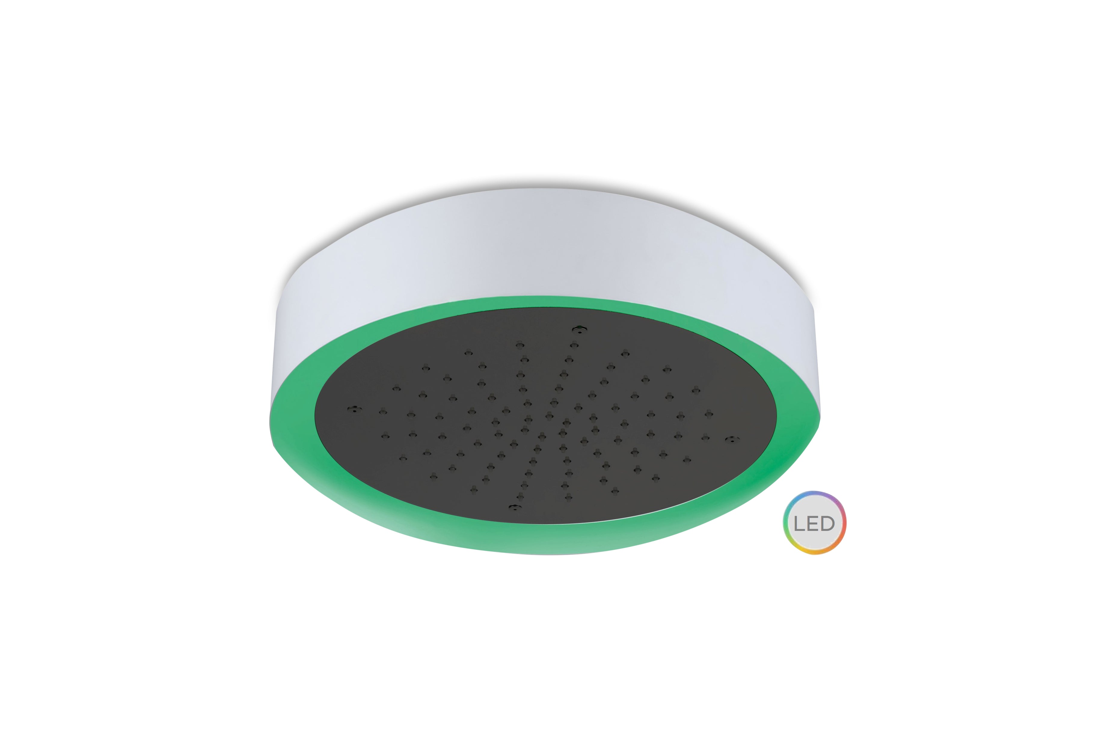 Lagoo - Nesso - Hoofddouche 'Light Ring' (Ø200) met multi color LED, incl. afstandsbediening - Mat Zwart - N8170MB