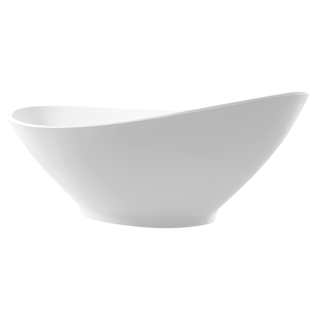 Arcqua - Perre solid surface vrijstaand bad 189x90x56 mat wit