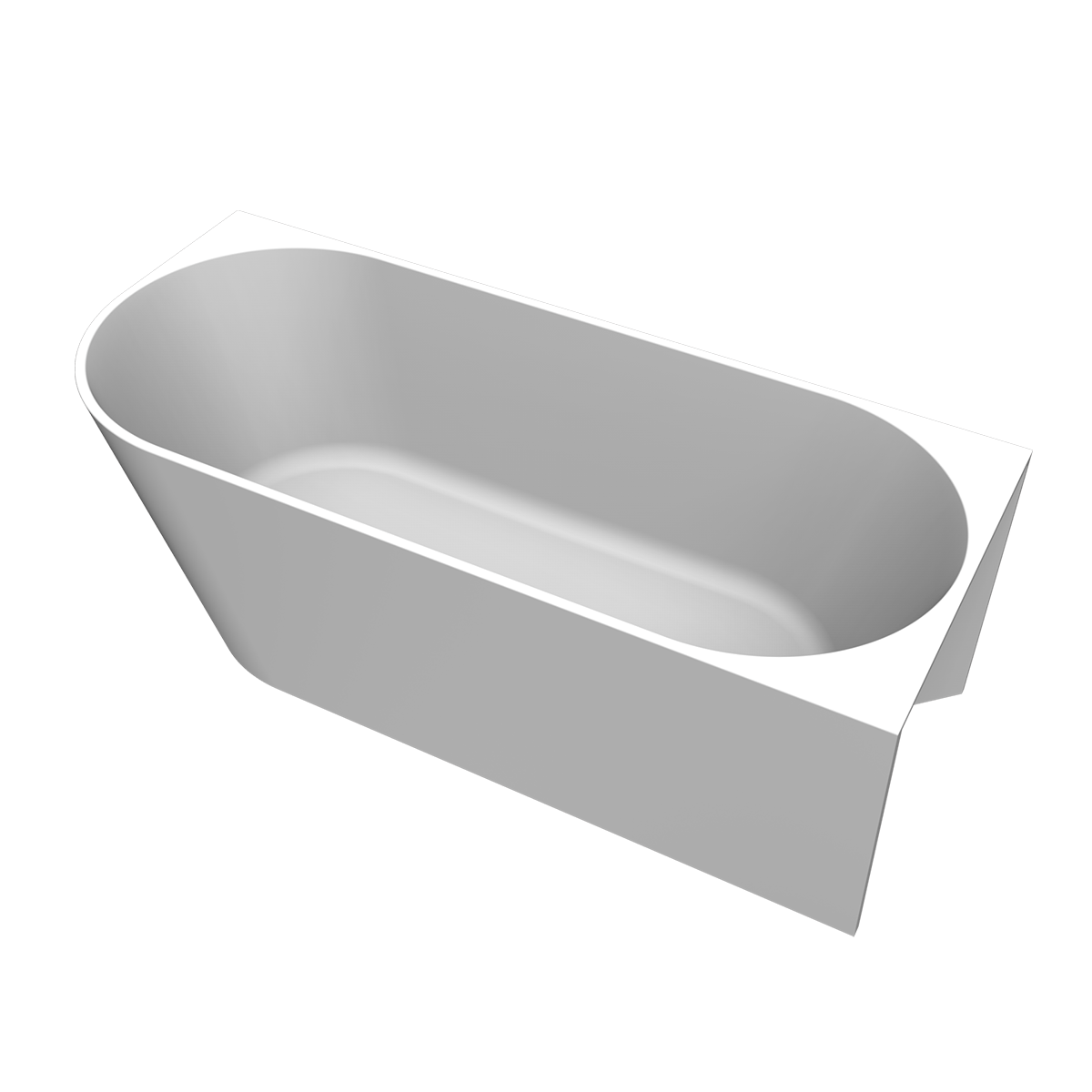 Arcqua - Pinto back to wall ligbad 180x80 mat wit rechts