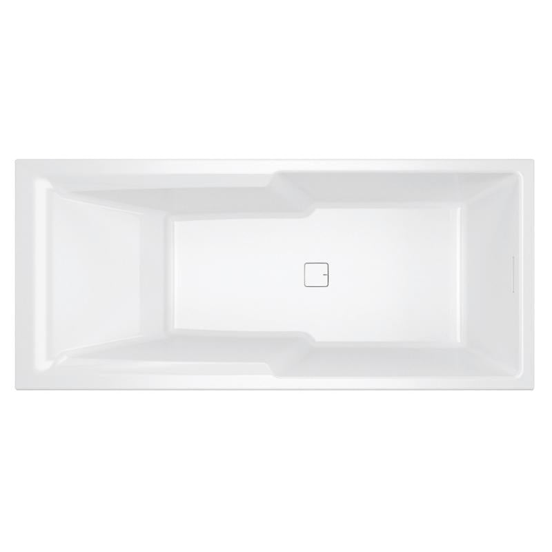 Riho Still Shower Plug&Play halfvrijstaand douchebad 180x80cm acryl wit - rechts - Fall