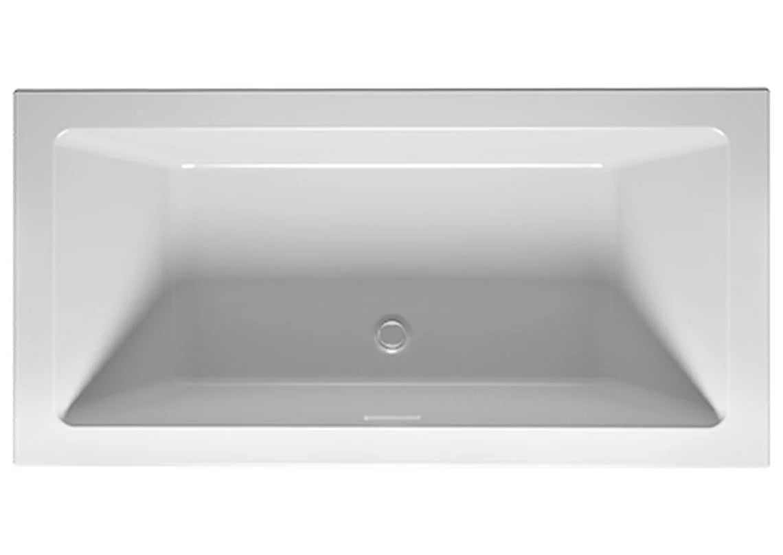 Riho Rethink Cubic Plug&Play halfvrijstaand bad 160x70cm acryl wit - links