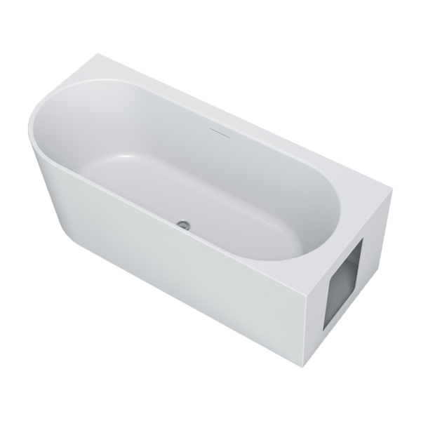 Arcqua - Santo back to wall ligbad 178x80 acryl mat wit rechts