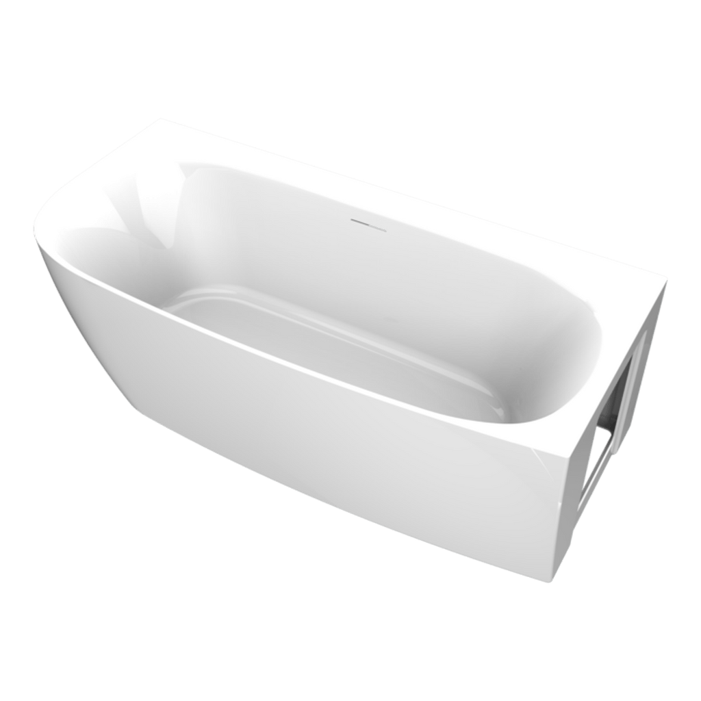 Arcqua - Tira back to wall ligbad 170x80 acryl glans wit rechts