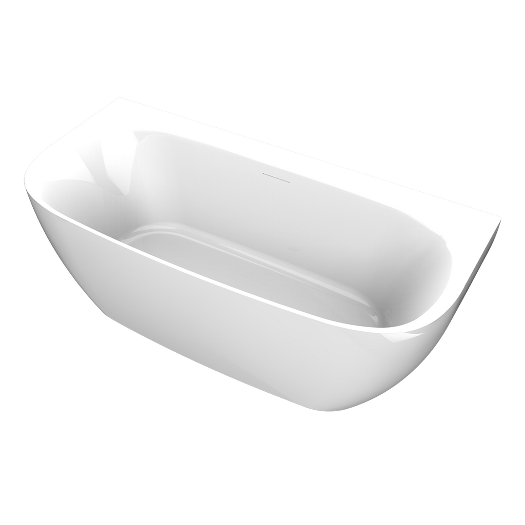 Arcqua - Tira back to wall ligbad 170x80 acryl glans wit
