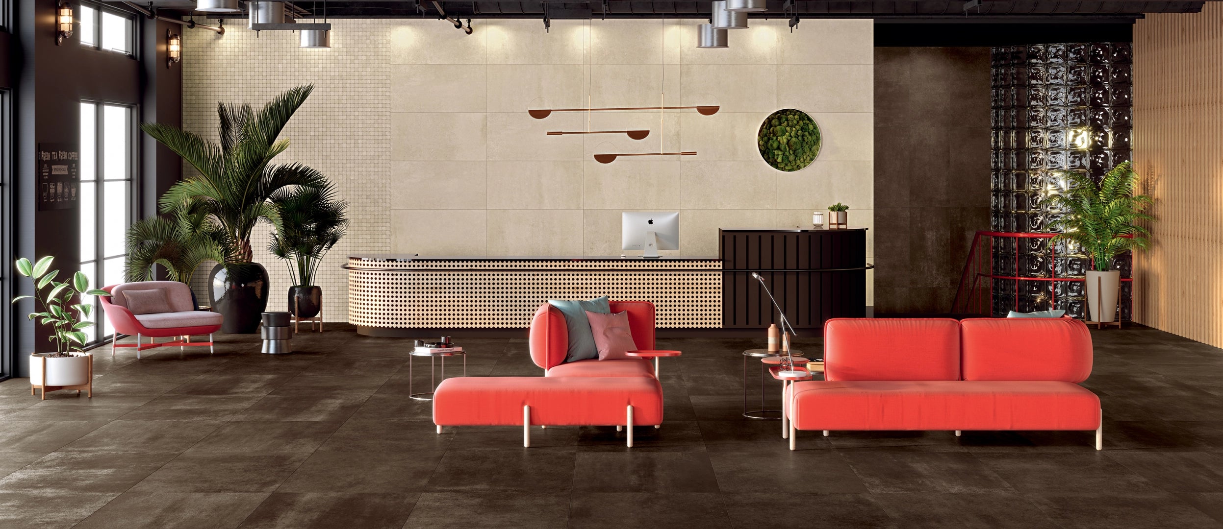 Herberia, Oxid - HXDP34 - Copper, Naturale, 60x120cm, 9.50mm, Rett.