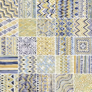 Ceramica Valsecchia, Magic - Gold, Glossy, 15x15cm, 8.50mm, Rett.
