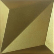 Dune Ceramica, Shapes - 188231 - Origami Dorato, Satin, 25x25cm, 10.00mm, Rett.
