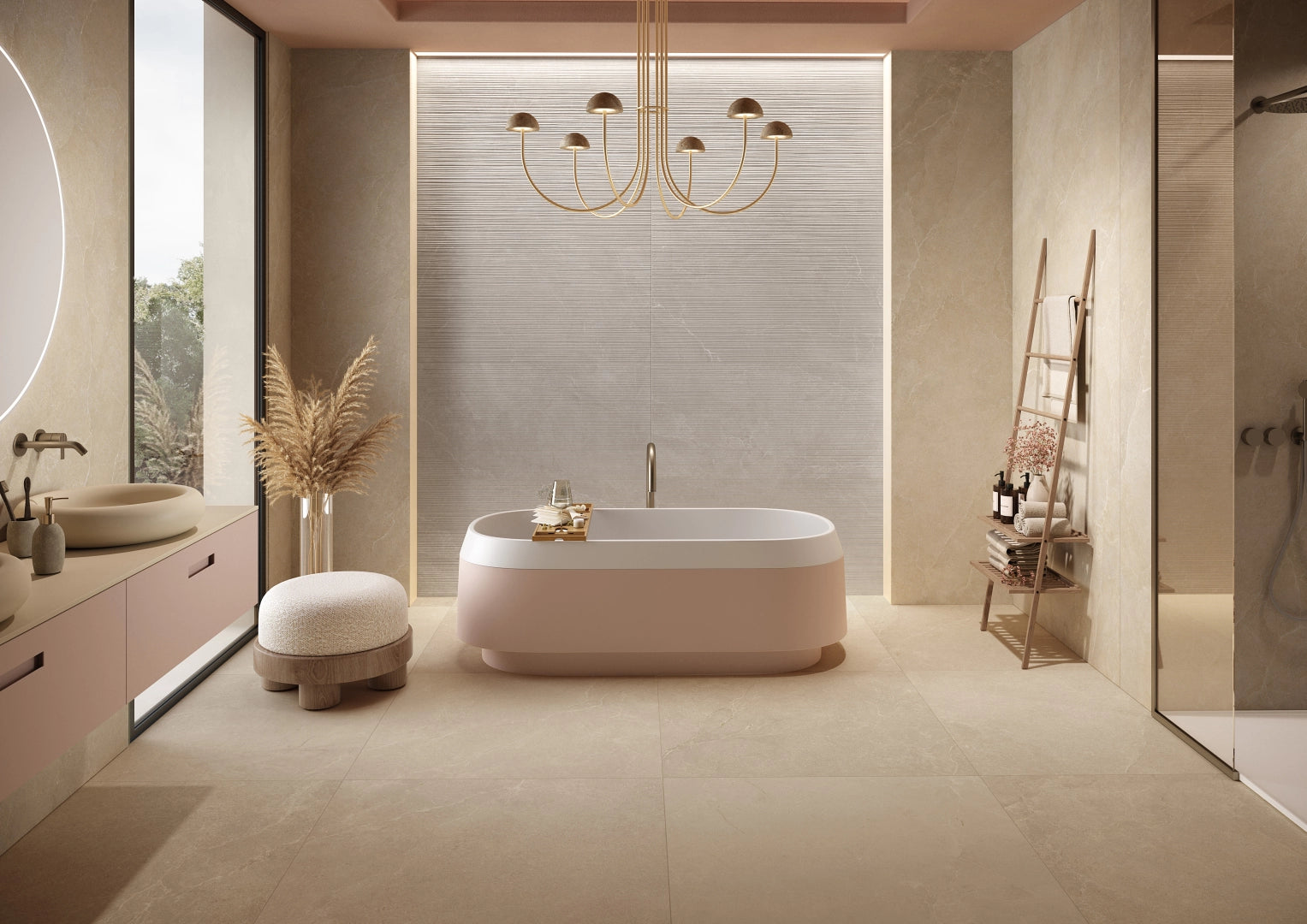 La Fabbrica Ava, Noble Stone - 199022 - Grey, 3D Satin, 60x120cm, 8.80mm, Rett.