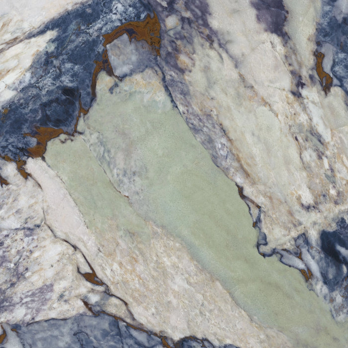 Geotiles, Oyama - Blue, Super Polished, 120x120cm, 10.00mm, Rett.