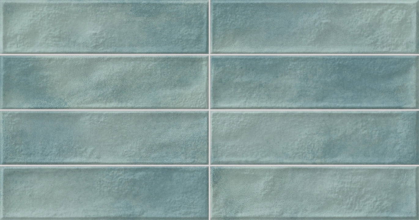 Geotiles, Manhattan - Aquamarine, Natural , 31.6x60cm, 10.00mm